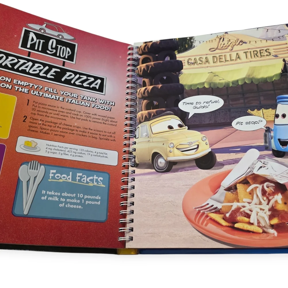 Disney Magic Kitchen Cookbook Cars Lightning McQueen Kids Recipes - Picture 3 of 5